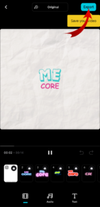me core layout export