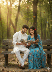 Romantic couple photo AI edits