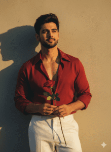 boy retro style photo editing