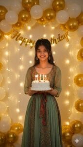 Happy Birthday AI photo editing