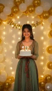 Happy Birthday AI photo editing