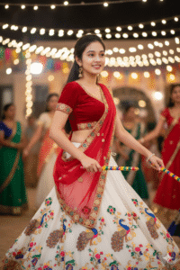 Traditional Navratri photo editing