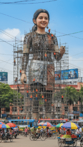 3D statue photo editing