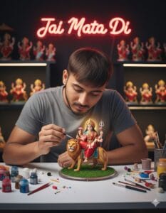 navratri 3d ai photo editing