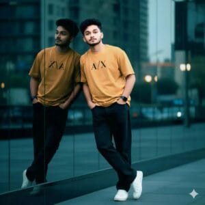 Boy Retro Style Vintage AI Photo Editing Prompt