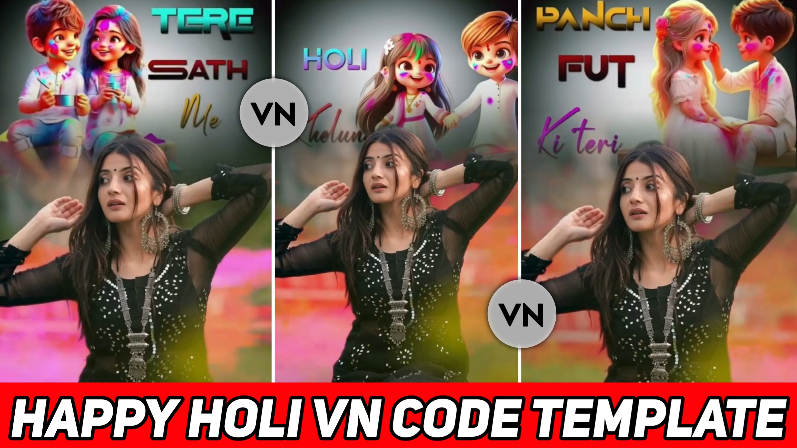 Happy Holi Vn Code Template 2025