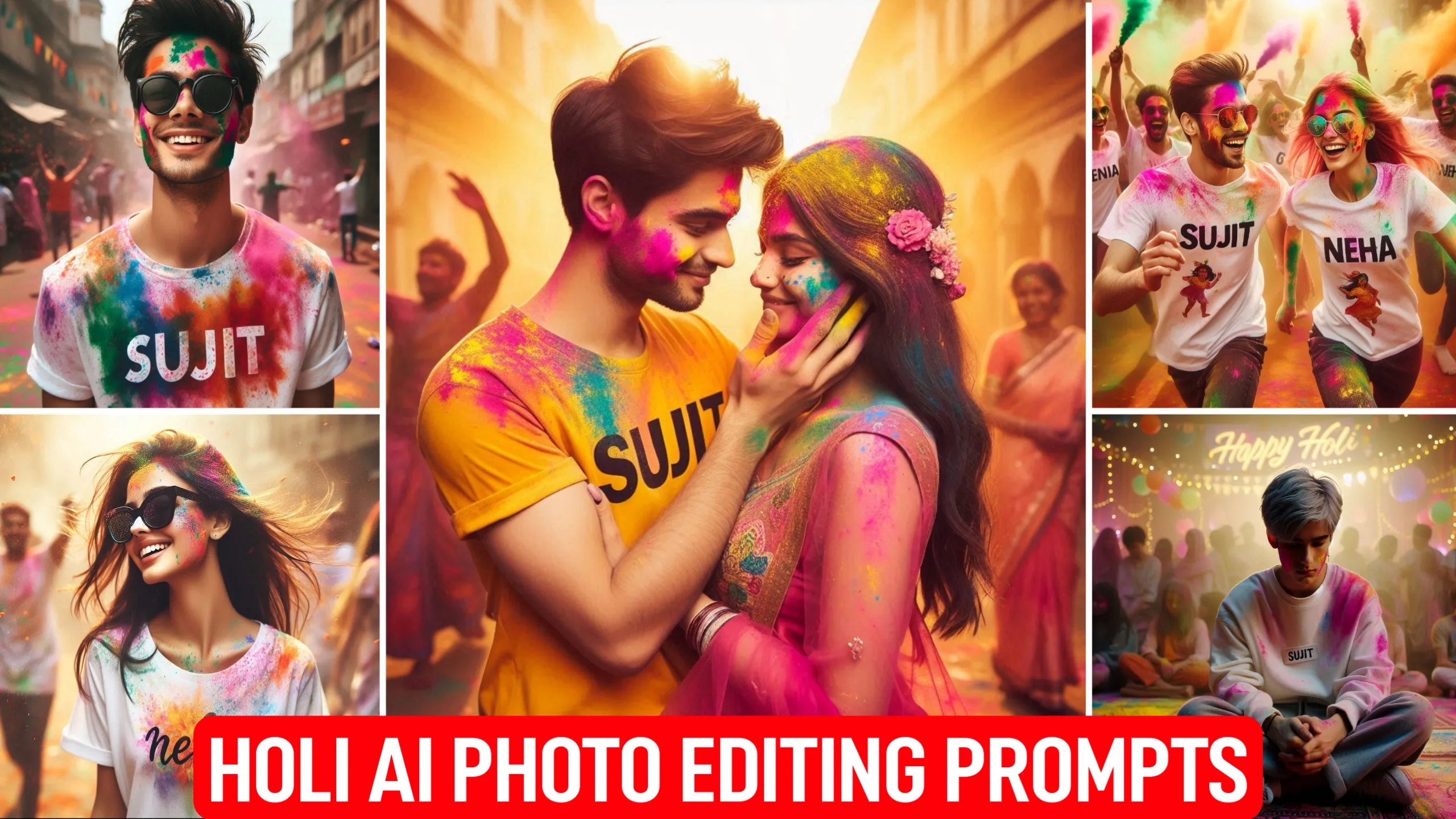Holi Ai Photo Editing Prompts with Bing Image Creator