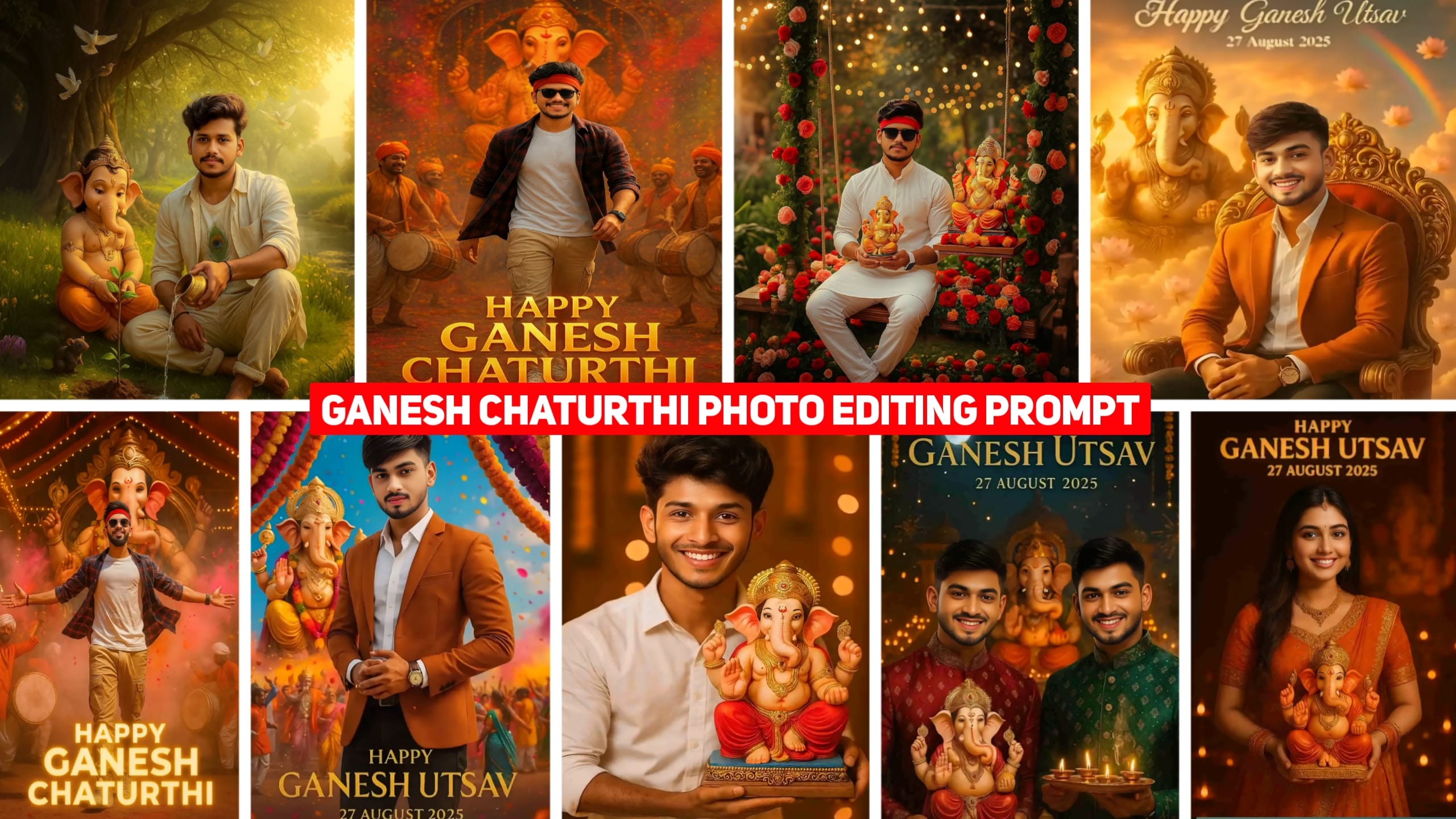 Ganesh Chaturthi ChatGPT AI Photo Editing Prompts 2025