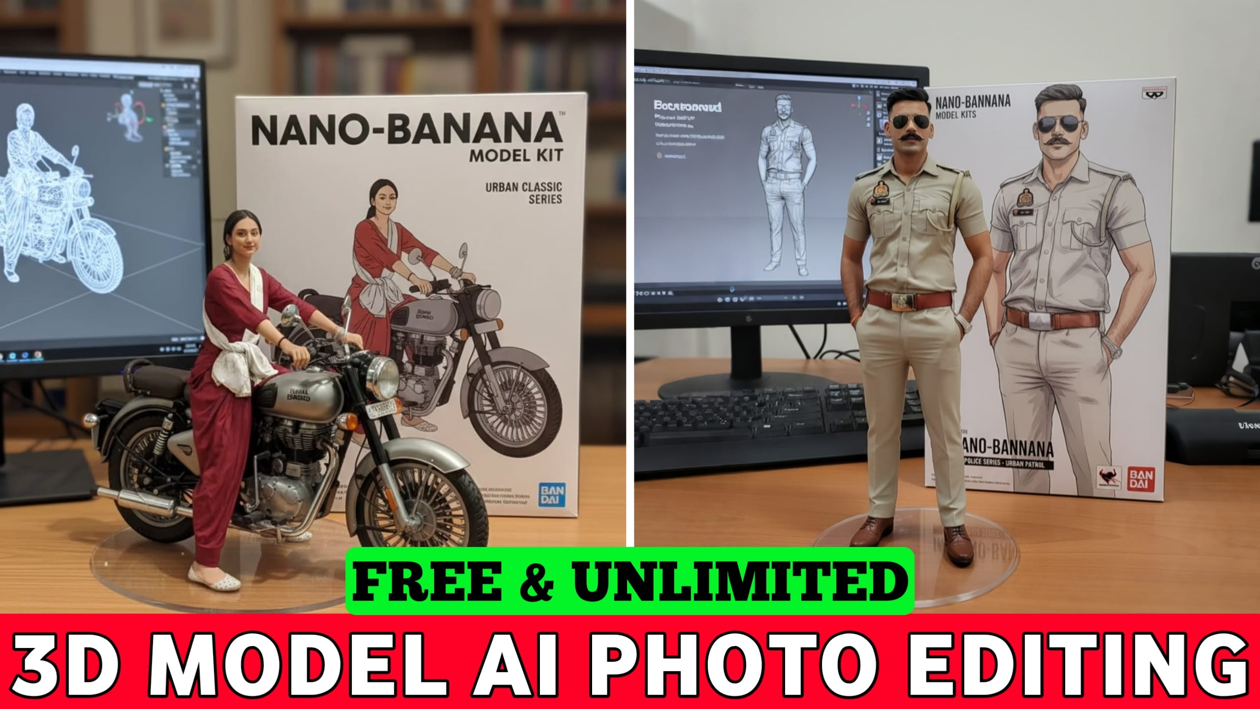 3D Model AI Photo Editing