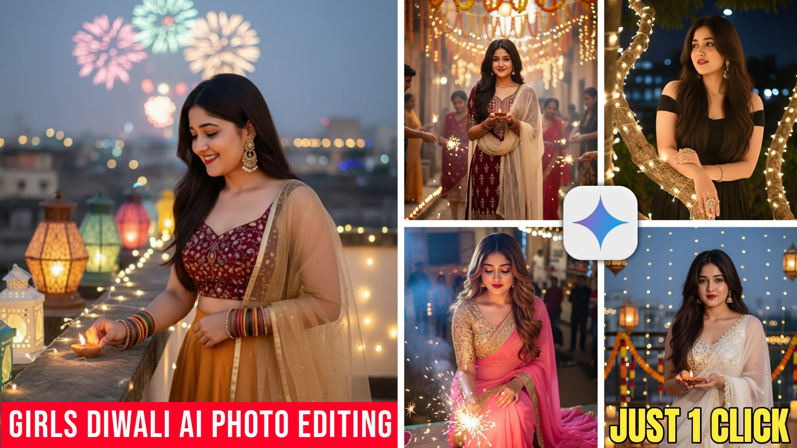 Top 10 Girls Diwali Ai Photo Editing Prompts