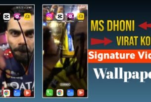 MS Dhoni & Virat Kohli Signature Video Download for Lock Screen