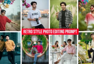 Boy Retro Style Vintage Ai Photo Editing Prompt