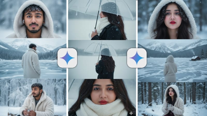 Snowfall Ai Photo Editing Prompt