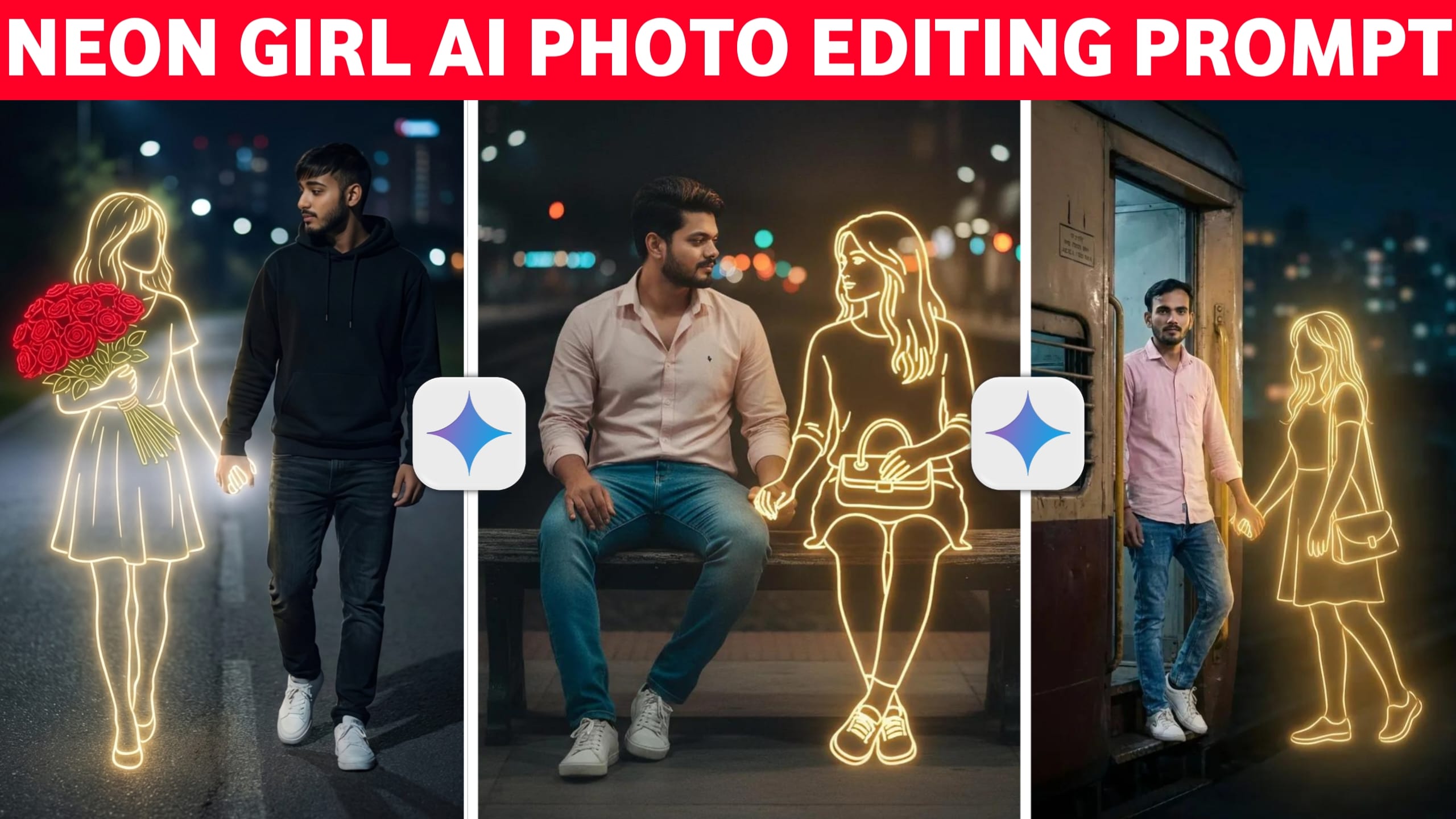 Girl & Boy Ai Photo Editing Prompt